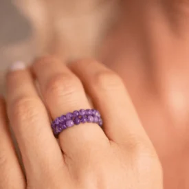 pierscionek ametyst
