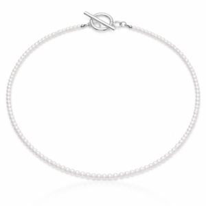 Naszyjnik choker perła szklana