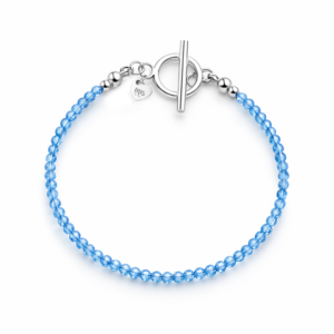 Bransoletka z niebieskim topazem