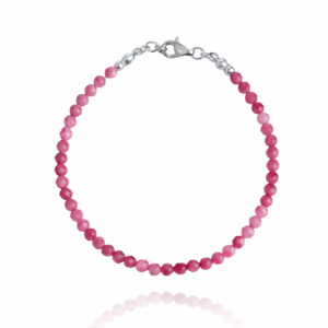 Bransoletka z turmalinem różowym