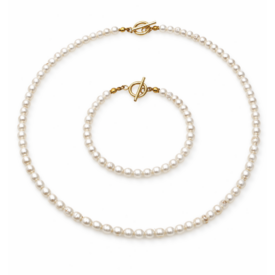 zestaw z perły niereularnej