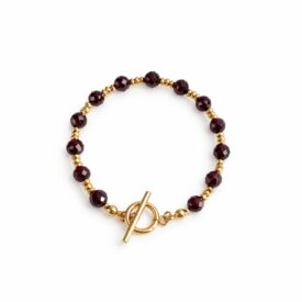 Bransoletka_granat_gold_toggle